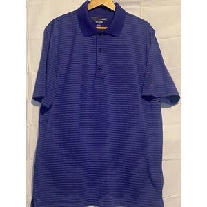 GREG NORMAN‎ GOLF PLAY DRY Mens LARGE BLUE 100% POLYESTER